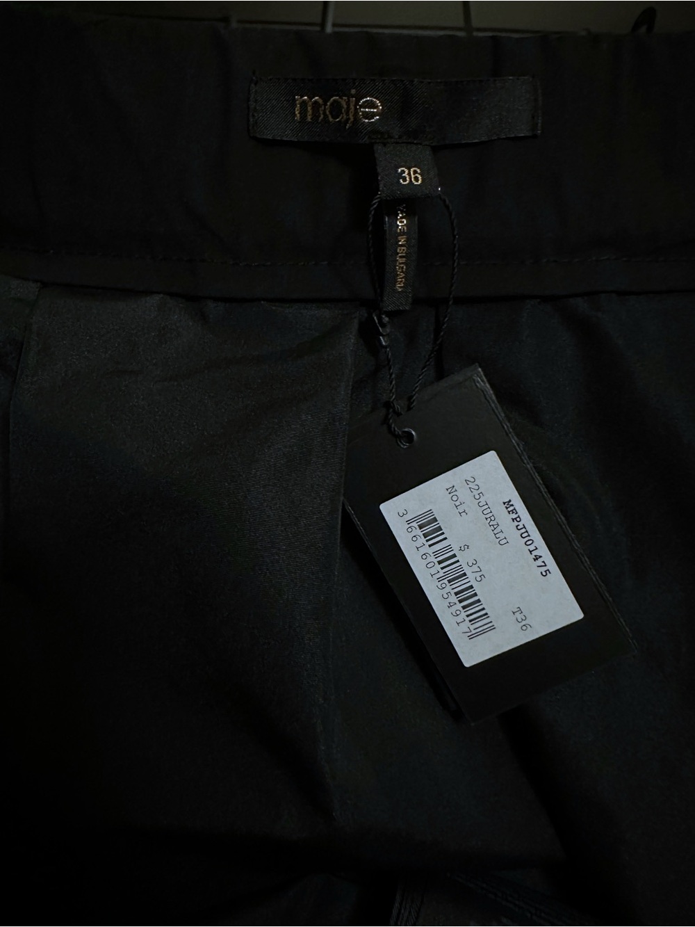 NWT Maje Black Long Skirt Size 36 (length 42.52”) - Picture 5 of 12